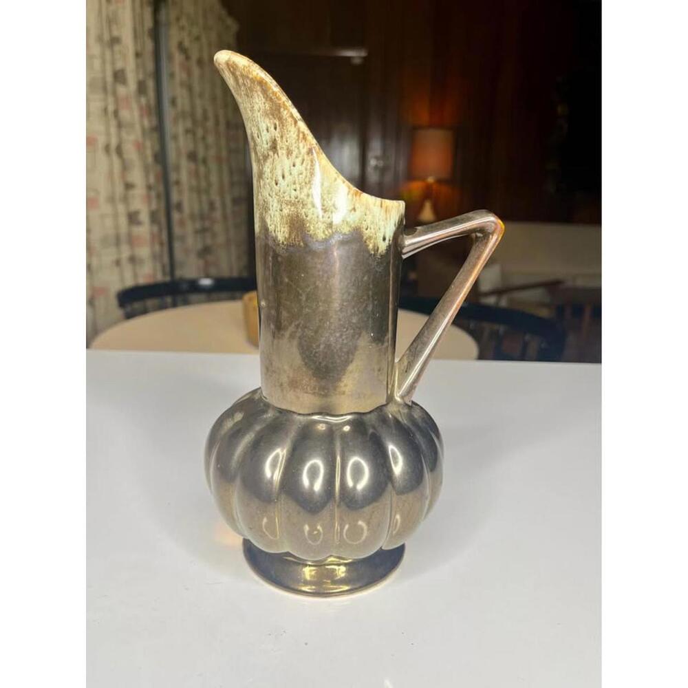 Vintage MCM McCoy Brush Quality Ceramic Pitcher